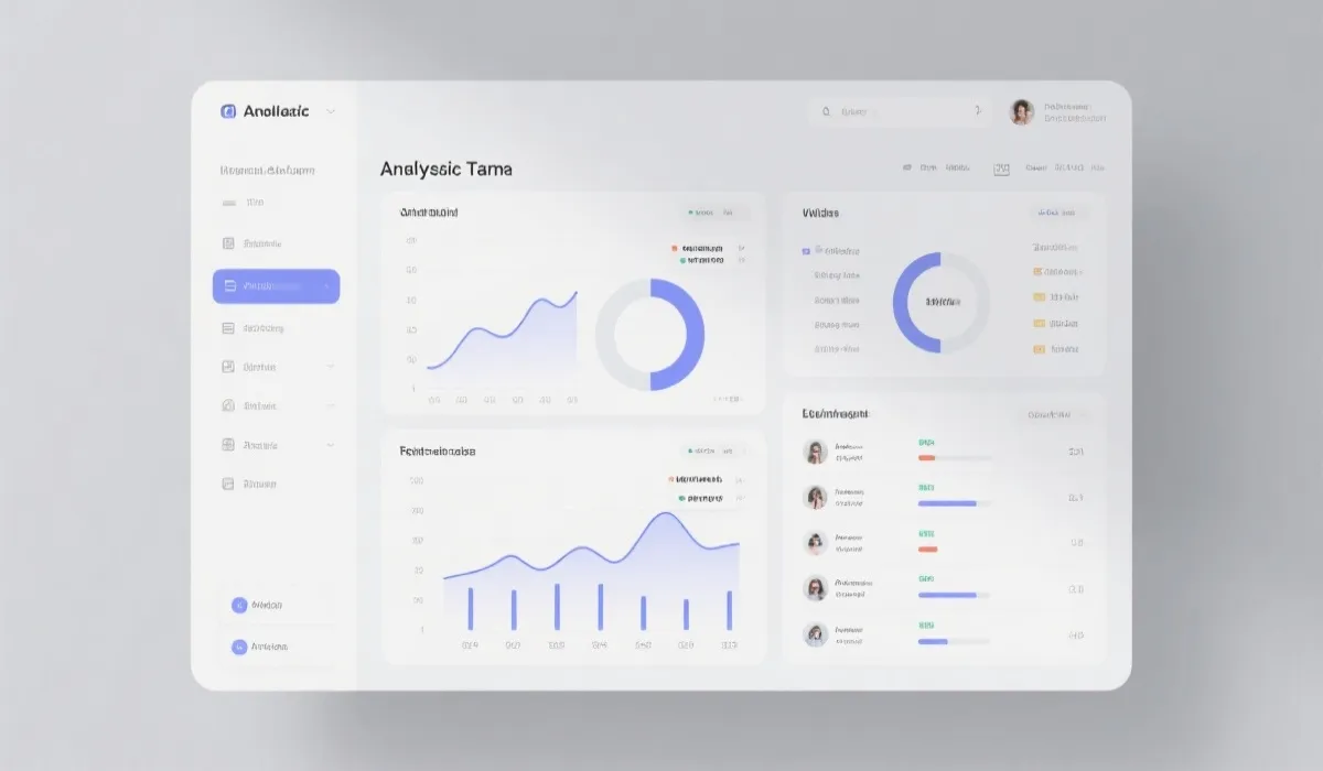 数据看板与走势分析示意